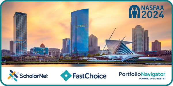 ScholarNet, FastChoice, and Portfolio Navigator will be sponsors at the 2024 NASFAA National Conference in Milwaukee.